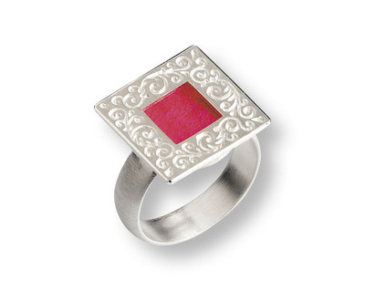 Quadrat Ornamentik - Ring, klein